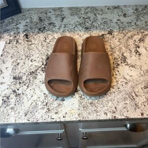 Casual Brown Slide Sandals